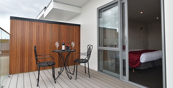 private balcony with outdoor seating